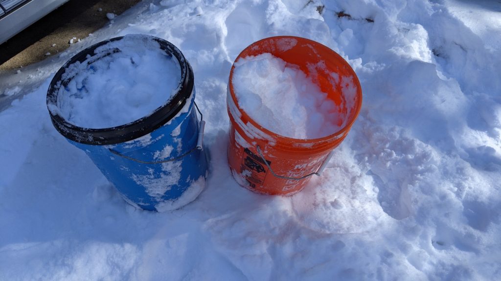 snow buckets