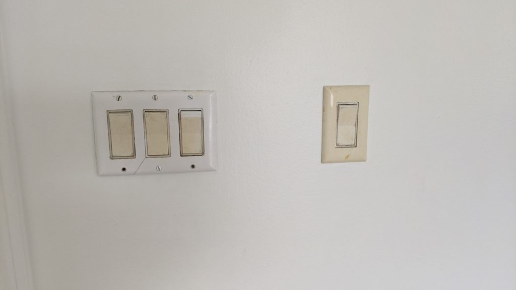 Old living room light switches