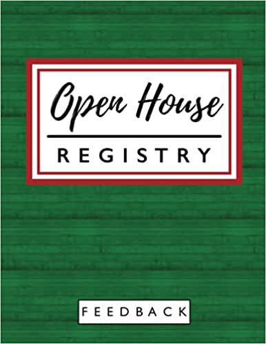 Open House Registry Feedback Book (Green Wood Edition)