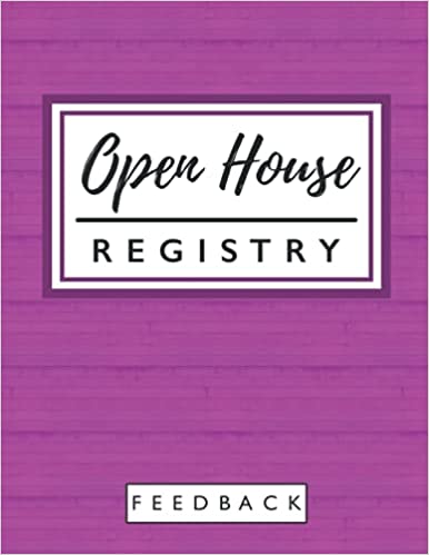 Open House Registry Feedback Book (Pink Wood Edition)