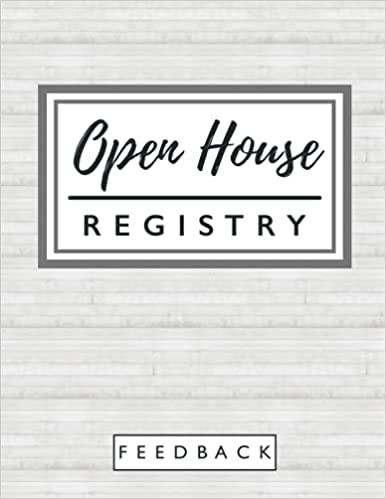 Open House Registry Feedback Book (White Wood Edition)