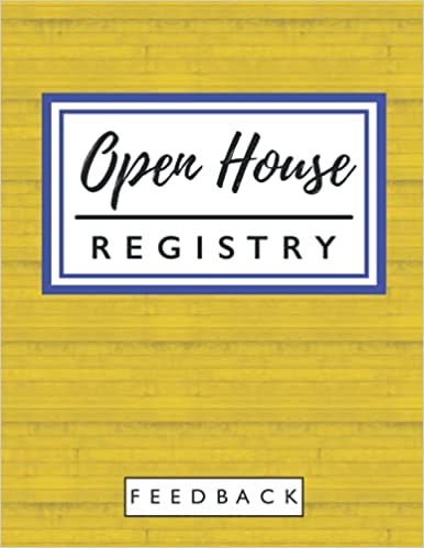 Open House Registry Feedback Book (Yellow Wood Edition)