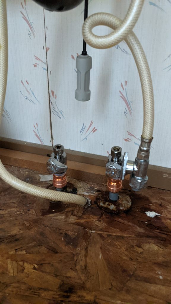 Shut off valves replaced