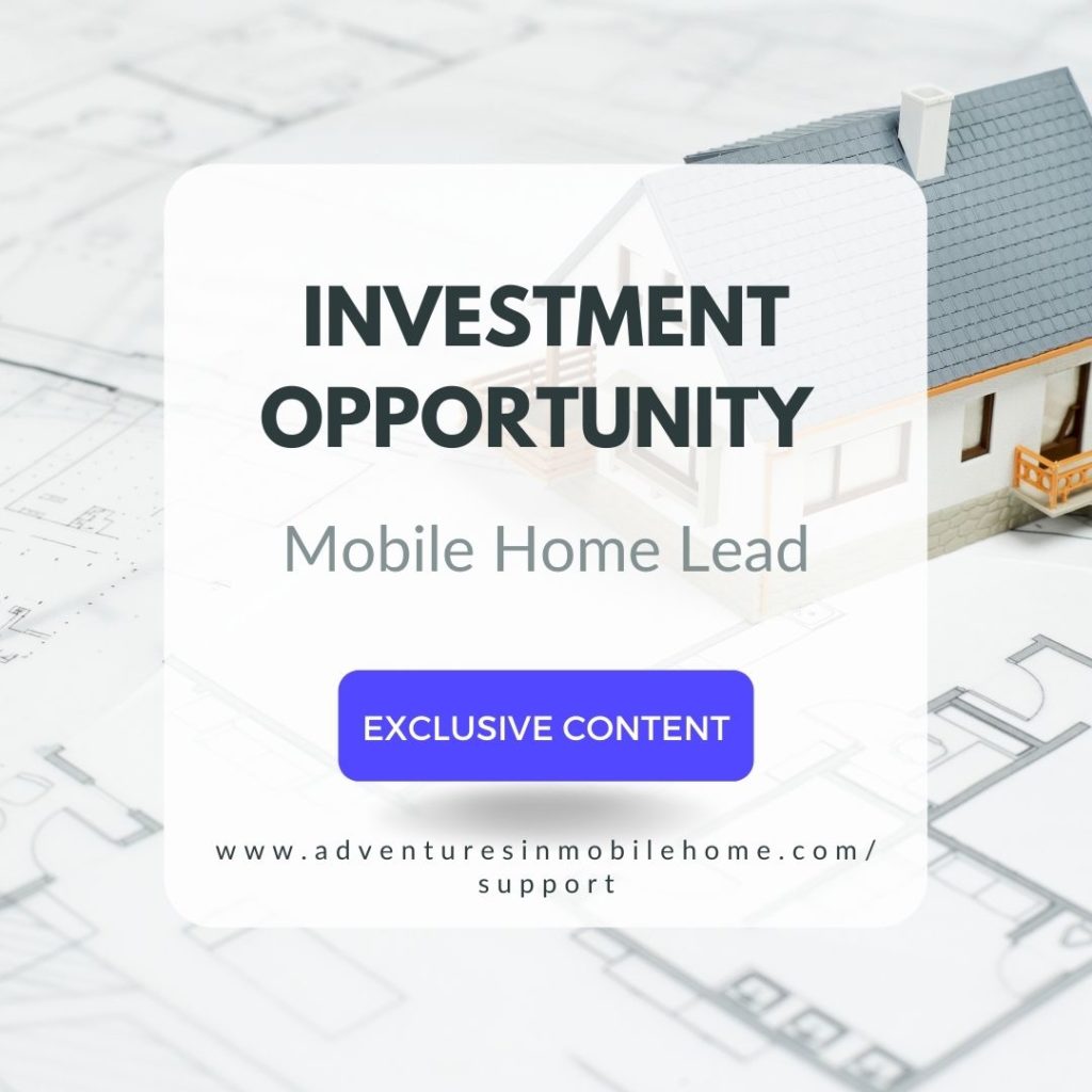Investment Opportunity: Mobile Home Lead