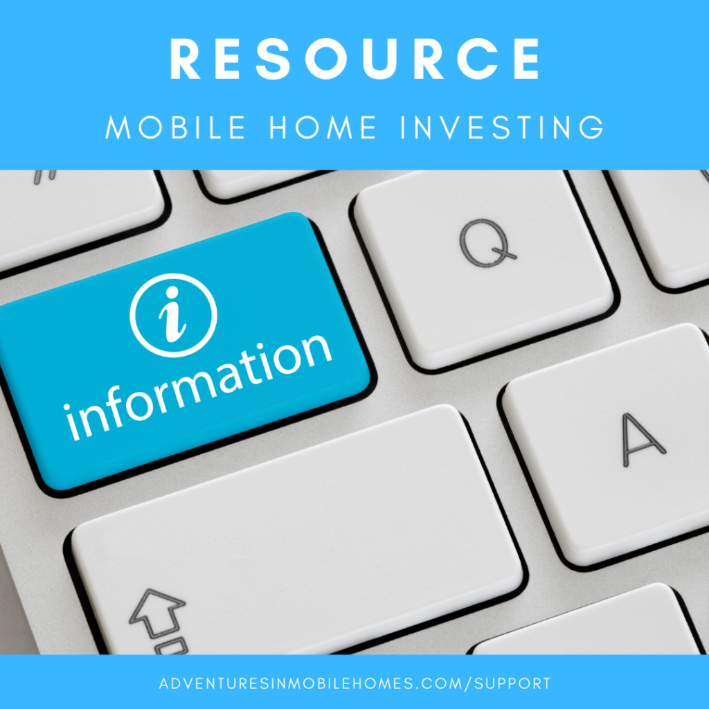 Resource: Mobile Home Investing Information