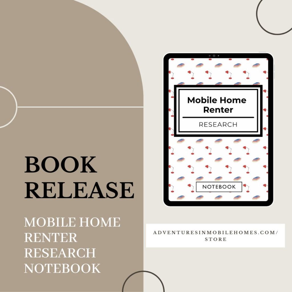 Book Release: Mobile Home Renter Research Notebook