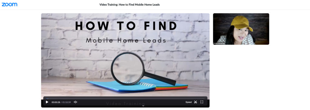 Zoom Screenshot: How to Find Mobile Home Leads
