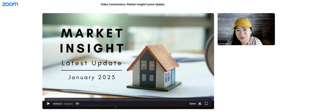 Zoom Screenshot: (Video Commentary) Market Insight & Latest Update (January 2023)