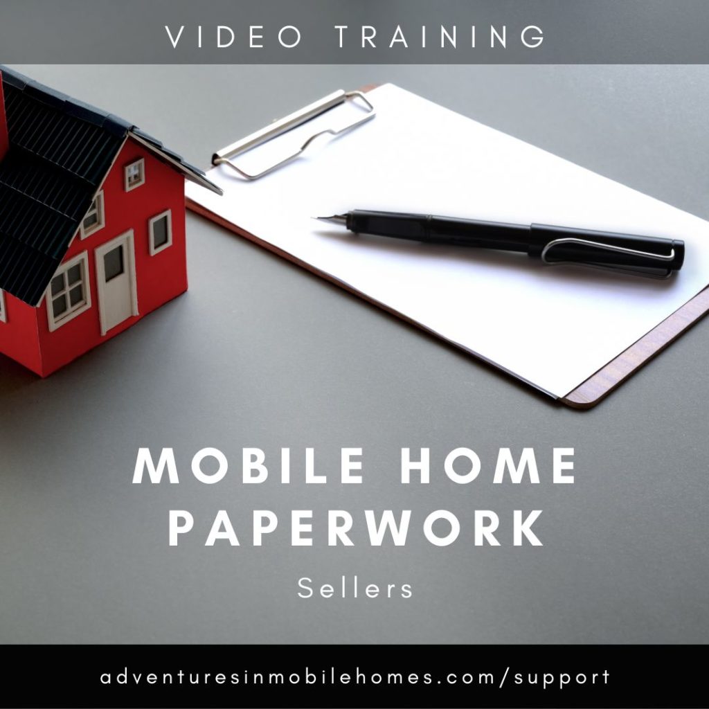 Video Training: Mobile Home Paperwork (Sellers)